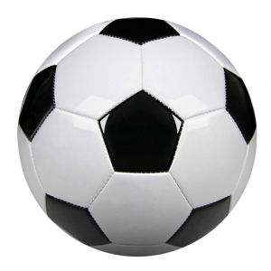 Ballons De Football D'entrainement Professionnel Taille 5 En Cuir Pu Noir Et Blanc Pour Equipe De Football - Neuf
