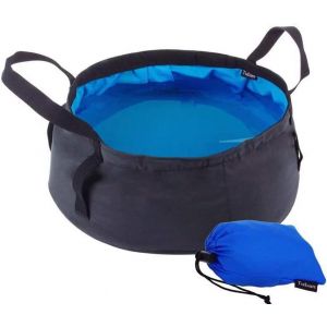 Bassin Pliable, Seau Pliable De 8,5 L, Multifonctionnel, Portable, Léger, Étanche, Avec Sac De Rangement Pour Camping, Voyage, Pique-Nique, Pêche, Randonnée, Plage - Neuf
