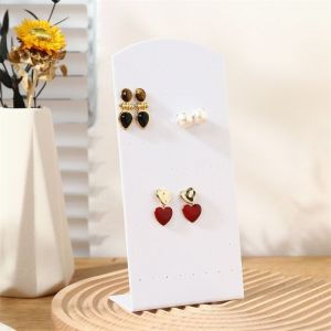 72-Trou De Boucle D'oreille De Vitrine, Bijoux Stand, En Épingle À Cheveux Bijoux Présentoir, Blanc - Neuf