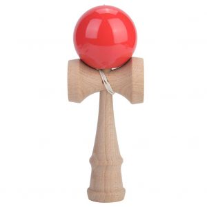 Balle Kendama de couleur pure, jouet traditionnel japonais pour jongler avec talent (rouge) - Neuf