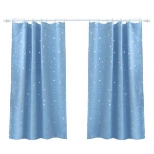 Hjlian Rideau De Porte Occultant Complet Pour Chambre A Coucher, Salon, Cafe (Bleu Ciel) - Neuf