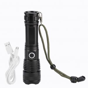 Hjlian Lampe Torche Led P50 En Alliage D'aluminium, Chargement Usb, Etanche, Pour L'exterieur, Pour Le Camping, Le Cyclisme, La Chasse, La Peche, Csy-552 - Neuf