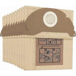 Pack de 10 sacs pour Krcher WD2 MV2 WD2250 A2004 A2054 Kit de sacs &agrave; poussi&egrave;re de rechange pour aspirateur 6.904-322.0 - Neuf