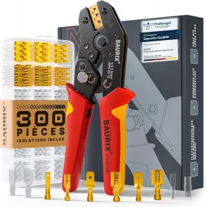 GKWL-Pinces À Sertir Avec 300 Mâle Et Femelle Embouts Cable-Pince À Sertir Èlectriques Pour Connecteurs 0,50-2,50 Mm²-Pince A Cosse-Crimps - Neuf