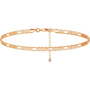 Cmjaagur-Bracelet De Cheville En Argent Pour Femme - Bracelet De Cheville Infinity - Flexible Et Réglable - Pour L'été - Pour La Plage - Design Filigrane - Cadeau Pour Femme Et Maman[M652] - Neuf