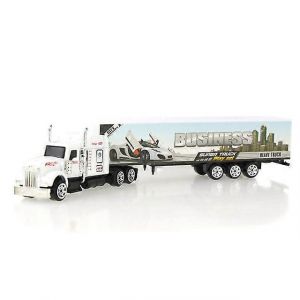 1 Pcs Sliding Alloy Truck Model Diecast Car Toy Container Oil Truck Tank Multi-color Vehicles Toys Birthday Gift for Children-1047A BLANC - Neuf