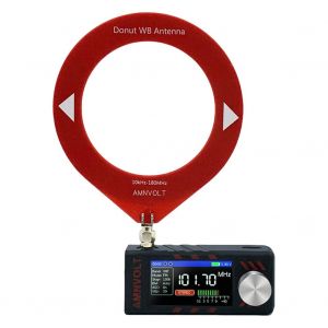 ATS MINI PRO 1.9 pouces SI4732 Mini Radio de poche 0.5-108mhz LSB USB AM FM Radios HF SW MW VHF récepteur Radio toutes bandes avec antenne Red Ring Antenna - Neuf