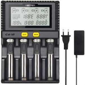 Chargeur De Batterie Rapide 3 A - Charge Rapide - Aa Aaa D 26650 18490 18350 18500 Rcr123 - Li-Ion/Imr/Inr/Icr/Ni-Mh/Ni-Cd - Écran Lcd - Contrôle Intelligent De La Température¿[Z2052] - Neuf