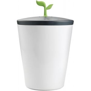 Ecocrock 401-420-120 Poubelle &Agrave; Compost Noir Et Blanc 3,3 L - Neuf