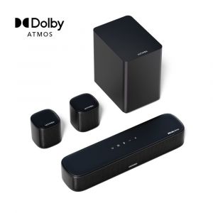 Ultimea Aura A50 Pro 5.1 Barre de son, Dolby Atmos, système de son surround pour téléviseur, contrôle par application, 2 haut-parleurs surround, HDMI eARC/OPT/AUX/BT - Neuf