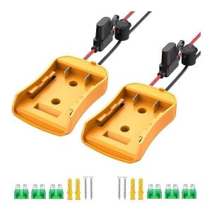 2 packs d&iquest;adaptateur Power Wheels pour 20V, kit de conversion de batterie Power Wheels avec fusible, interrupteur et fil - Neuf