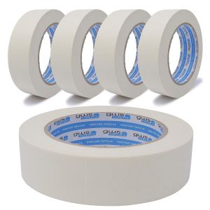Chenquansarl-Lot De 5 Rouleaux De Ruban Adhésif De Masquage Pour Travaux De Peinture - 30 Mm De Large - 50 M De Long - Neuf