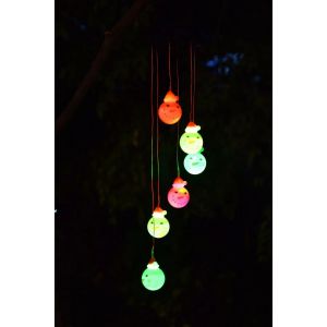 Pièce (Bonhomme De Neige) Décoration De Pâques Maman Cadeau Femme, Cadeau D'anniversaire, Cadeau De Fête Des Mères, Actionnée Solaire Extérieure Wind Chime, Noël, Cadeau Couple Cadeau Pour Jardin Pa - Neuf