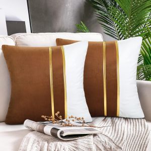 Canape de velours Coussin de Couverture, Canape-Taie d'oreiller 45 x 45 cm, Decor - Neuf