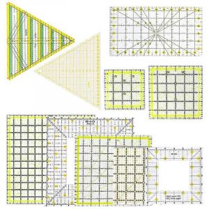 Kraball R&egrave;gle &Agrave; Coudre En Acrylique Pour Patchwork Mesure Dessin Couturi&egrave;re M&egrave;tre Bricolage Artisanat Courtepointe Coupe Accessoires Outil - Neuf