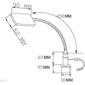 Lampe De Chevet Led 4 W Lampe De Lecture Luminaire Flexible &Eacute;clairage Chambre Lit, Choix : 1 Pi&egrave;ce, Gris Argent&eacute;[VEI9272938] - Neuf