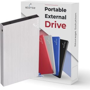 Hamiltion-Disque Dur Externe Portable Usb 2.0 320 Go, Stockage De Sauvegarde, Transfert De Donn&eacute;es Rapide, Disque Dur Compatible Avec Mac/Ordinateur Portable/Ordinateur De Bureau (Argent) - Neuf