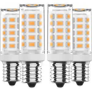 Kalanka-Ampoules Led E14 Blanc Chaud 2700 K, 4w Remplacement Pour Ampoule Halog&iquest;&iquest;Ne 50w 60w, E14 Led Ac 230v Mini Ampoule &iquest;&iquest; Incandescence, Cri 85+, Pas De Scintillement 650lm, Non Dimmable, Lot De 4 - Neuf