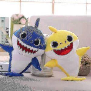 Jouet En Peluche Pour Bébé Requin De 25 Cm, Cadeau Idéal Pour Garçons Et Filles (Bleu) Hy - Neuf