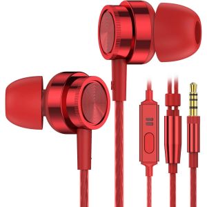 ERYI-Ecouteurs Filaire, Ecouteurs Intra-Auriculaires Avec Microphone Hd, Anti-Bruit Casque, Deep Bass,Jack 3.5Mm, Pour Samsung, Iphone Et La Plupart Des Appareils 3,5 Mm - Neuf