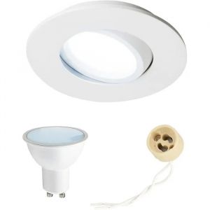 Spot Led Encastrable - Edo Solutions - Edo777860-5w6500k-801038-1pak - 5,5w 6500k - Orientable - Ip44 - Neuf