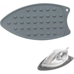 MEVRONISSHOP-Repose Fer &agrave; Repasser Silicone - Tapis de Repos de Repassage, Support pour Fer, Coussin de Silicone (Gris) - Neuf