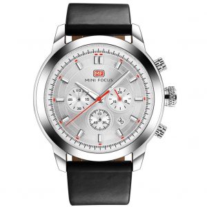 Mini Focus &Agrave; La Mode Hommes Lumineux &Eacute;tanche &Agrave; L'eau Mouvement Bracelet En Cuir Montre-Bracelet (02) - Neuf