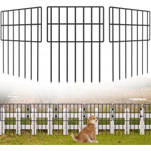 Nouvelhorizonstore-Lot De 20 Cl&ocirc;tures D'&eacute;tang En M&eacute;tal - 43 Cm De Haut - Arche Sup&eacute;rieure Ronde - Cl&ocirc;ture De Jardin D&eacute;corative - Cl&ocirc;ture Pour Chiens, &Eacute;tang, Poulets - Neuf