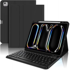 Clavier pour iPad Pro 11 Pouces M4 2024, &Eacute;tui Clavier pour iPad Pro 11 2024 Clavier AZERTY Fran&ccedil;ais Bluetooth Magn&eacute;tique D&eacute;tachable avec Fente pour Stylo pour iPad Pro 11"", Noir - Neuf