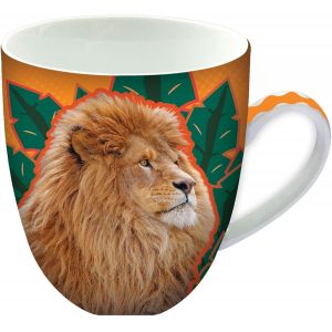 Kalanka-- Lion De Deluxebase. Grande Tasse En Céramique De 450 Ml. La Tasse Lion Est Un Excellent Ajout À Vos Tasses Et Mugs Ou Une Idée De Cadeau Mignon Et Amusant. - Neuf
