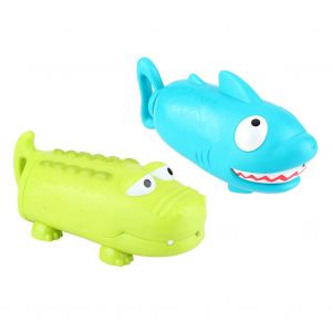 Pistolet A Eau En Forme De Poisson Pour Enfants, 2 Pieces, Jouet Pour Enfants, Jeu De Douche De Plage En Plein Air - Neuf