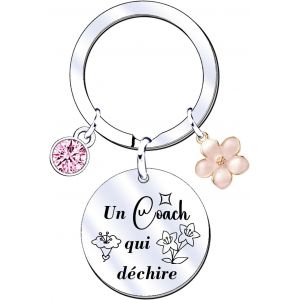 KAL-Cadeau Merci Coach Porte-Cl&eacute;s Coach &laquo; Coach Qui D&eacute;chire &raquo; Cadeau Coach Sportif Cadeau Coach Foot Cadeau Coach Basket Cadeau Coach D'&Eacute;quitation - Neuf