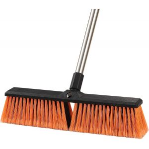 NouvelHorizonstore-45cm Balai Brosse Ext&eacute;rieur avec Manche Long(163cm), Balai de Jardin Robuste avec Poil pour Terrasses, Jardins, Garages, Trottoirs, Id&eacute;al pour Le Nettoyage Sols, Cours, Zones Roche - Neuf
