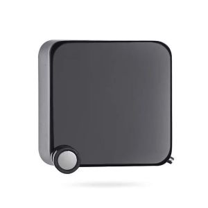 Étendoir à linge rétractable, corde en acier inoxydable à fixation murale sans perçage noir - Neuf