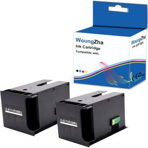 Bo&icirc;te d'entretien d'encre T6711 C13T671100 pour Epson WF 7110 7210 7510 7610 7615 7620 7710 7715 7720 3010 3520 3530 3540 3620 L145 5 ET-16500 (2 PK) - Neuf