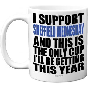 Eryi-Tasse Amusante De Football Pour Les Fans De Sheff Weds U2013 Tasse Footy Only U2013 Tasse De Noël U2013 Cadeau D'anniversaire Pour Fils, Papa, Frère, Oncle, Collègue, Ami, Cousin, 325 Ml, Pas - Neuf
