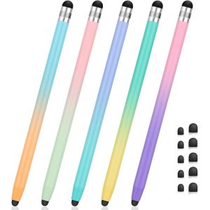 Lot De 4 Stylets 2 En 1 En Caoutchouc Pour Écrans Tactiles, Tablettes, Ipad, Iphone, Smartphones, Tous Les Appareils À Écran Tactile Universels - Neuf