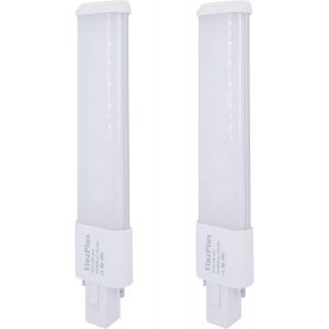 2 Pcs Par Paquet 6,5 Pouces Cri 90 G23 Led Ampoule 6 Watt Blanc Chaud 3000k 600 Lumens Pl Lampe Compacte G23 Led Tube Lumière - Neuf