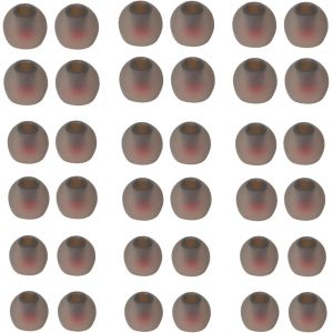 KAL-Embout Ecouteur Intra Auriculaire, 36 Pièces Accessoire Ecouteur Doux Et Confortables, Convient À La Plupart Des Écouteurs Intra-Auriculaires, Diamètre Intérieur 4,5 Mm-6 Mm (Noir-Rouge) - Neuf