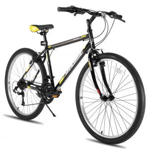 V&eacute;lo Vtt 26 Pouces 21 Vitesses Hiland Acier Hi-Ten Homme Femme Sport Noir - Neuf
