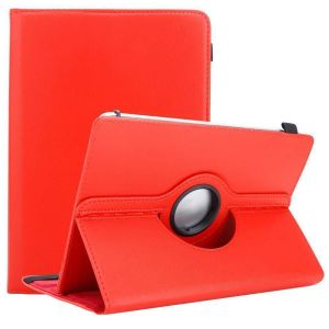 Cadorabo Housse Pour Tablette Compatible Avec Lenovo Tab E10 (10.1) En Rouge - Étui De Protection À 360 Degrés En Similicuir Avec Fonction De Support Et Bande Élastique - Neuf