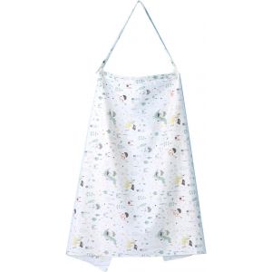 Couverture D'allaitement Pour B&eacute;b&eacute;,Couverture D'allaitement,Intimit&eacute; Respirante,Avec Pneu Rigide Et Sangle R&eacute;glable,Couverture De Soins Multi-Usages Pour Les Mamans (Motif) - Neuf