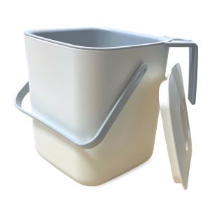 Poubelle Bio De Cuisine - 5 L - Poubelle &Agrave; Compost Inodore Avec Tamis Et Couvercle - Passe Au Lave-Vaisselle - Poubelle Compacte Pour Le Plan De Travail - Neuf