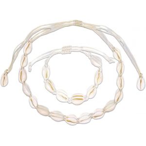 Jum-Collier Ras Du Cou Boh&egrave;me Avec Coquillage,Collier Bracelet Coquillage R&eacute;glable Pour Femmes Filles - Neuf