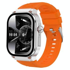 Montre Connect&eacute;e Sport &Eacute;tanche IP67 Bluetooth Appel Sommeil Sant&eacute; Cardio Noir Orange YONIS - Neuf