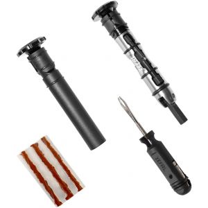 Subzonal-Z Bar Tool - Kit De R&eacute;paration Tubeless Int&eacute;gr&eacute; Dans Le Guidon - 15 Outils Vtt Et Tubeless - Outil Multifonction Velo L&eacute;ger Et Discret - 103 G, Noir - Neuf
