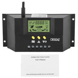 12V 24V 30A Régulateur de Charge Solaire Régulateur PWM Écran LCD pour Maison Industriel Commercial - Neuf