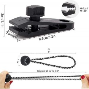 Pinces À Bâche Heavy Duty Lock Grip,Paquet De 20 Pinces À Bâche Heavy Duty,Shark Tent Fasteners Clips Holder Lh-1 - Neuf