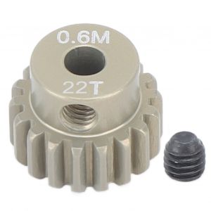 Pignon M 0.6 pour moteur de brosse sans balais, arbre de 3.175mm, pour voiture sur chenilles 1/8 1/10, universel 22T - Neuf