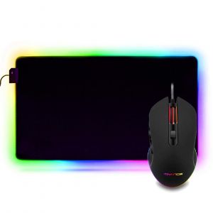 Kit Souris Gamer GTA 210 et Tapis de souris gaming RGB - Neuf